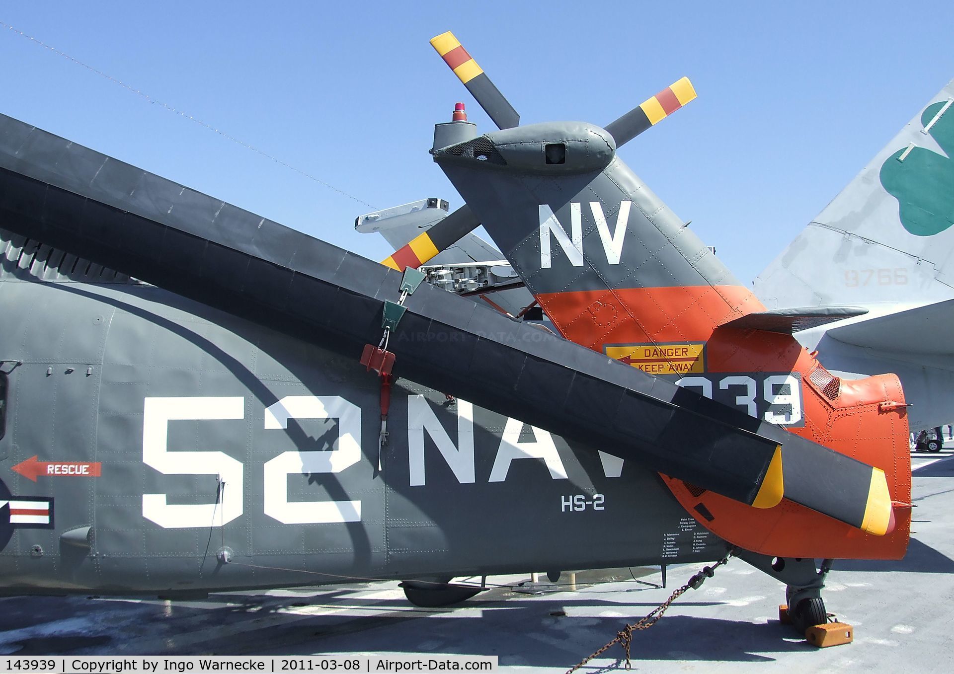 143939, Sikorsky HSS-1 Seabat C/N 58-709, Sikorsky HSS-1 Seabat on the flight deck of the USS Midway Museum, San Diego CA