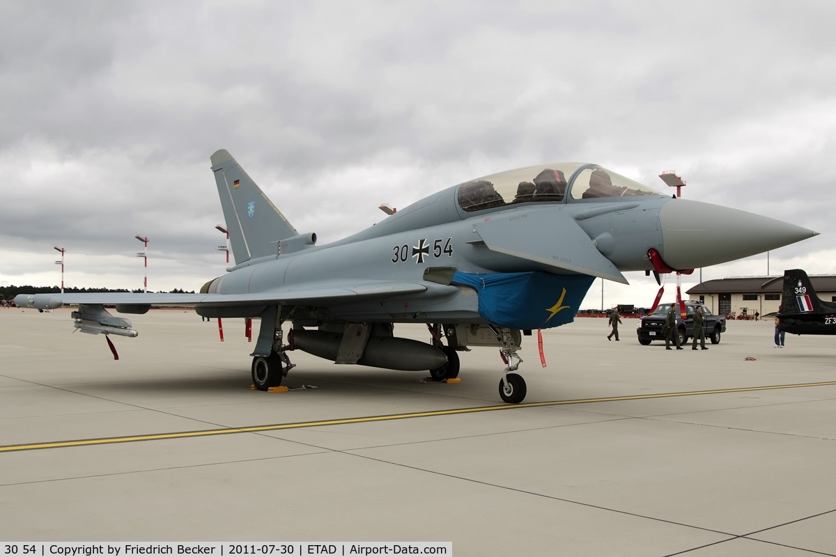 30 54, 2010 Eurofighter EF-2000 Typhoon T C/N GT016, static display, Spangdahlem Open House 2011