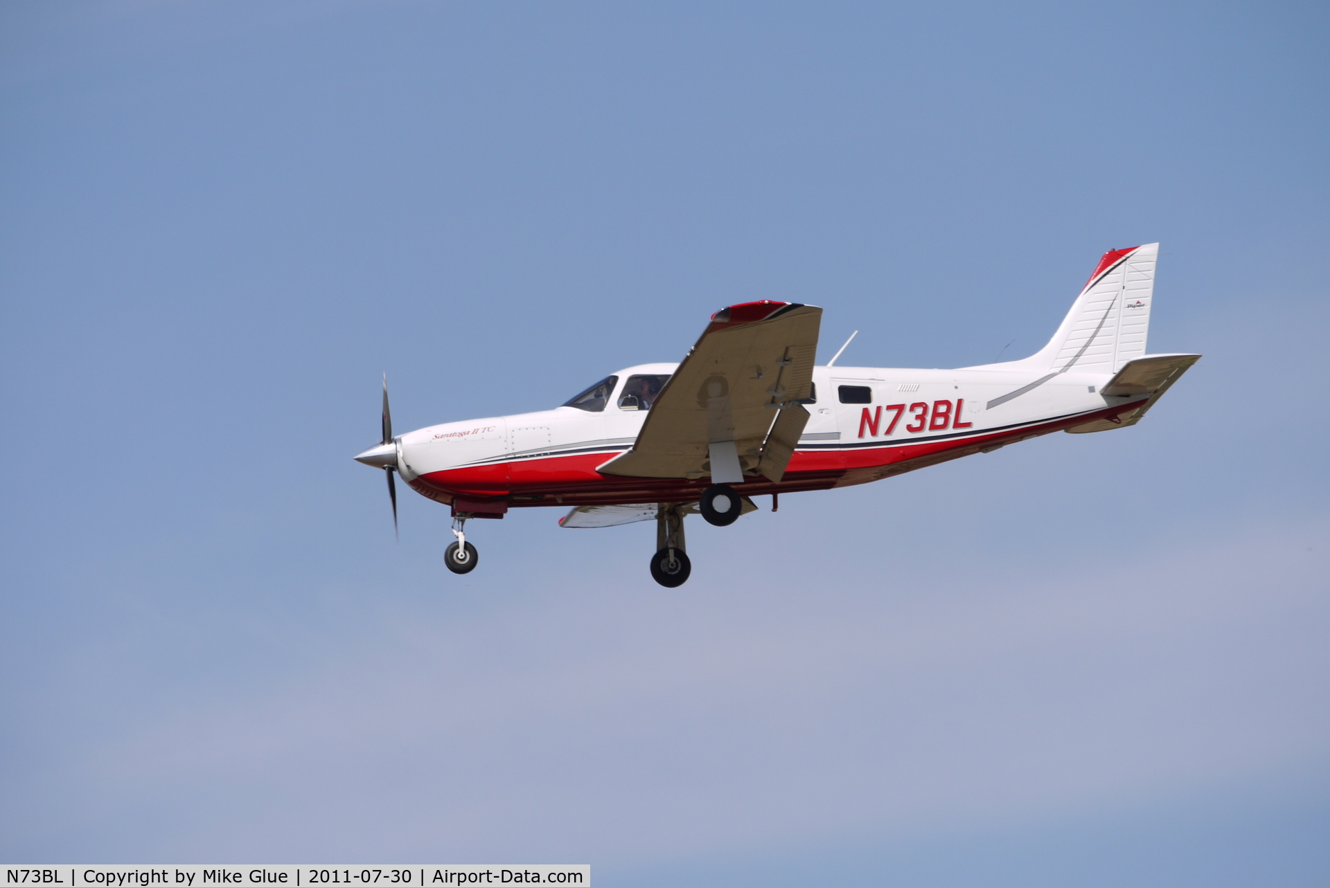 N73BL, 2007 Piper PA-32R-301T Turbo Saratoga C/N 3257450, N73BL landing at Panshager
