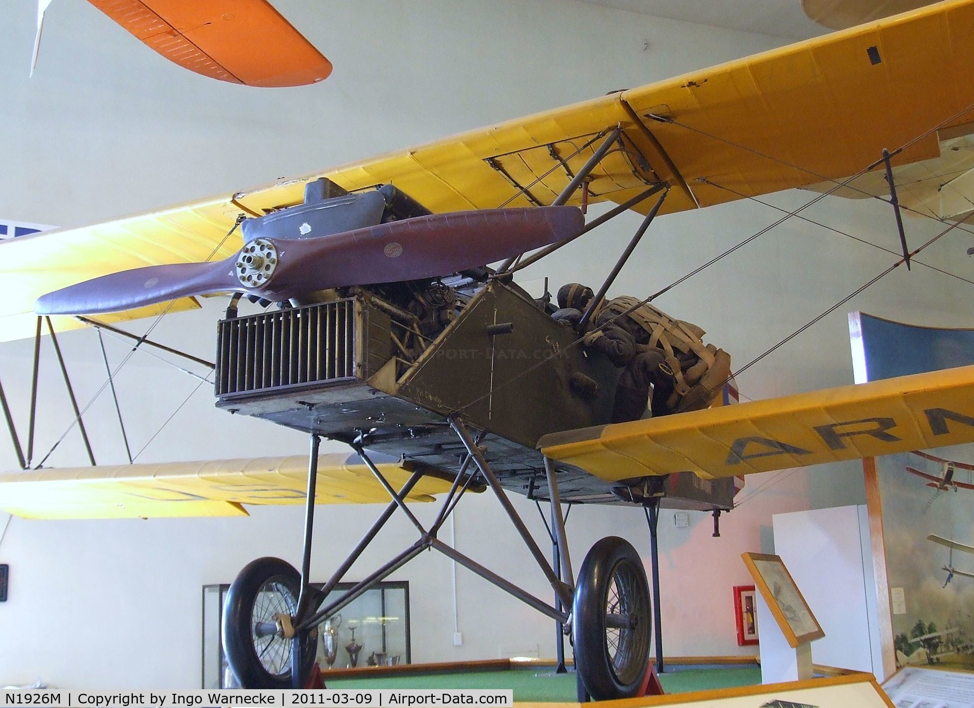 N1926M, Consolidated PT-1 C/N AC27150, Consolidated PT-1 at the San Diego Air & Space Museum, San Diego CA