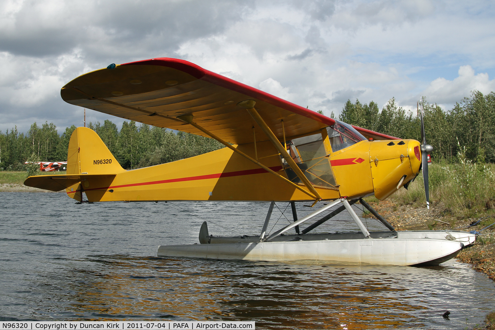 N96320, 1946 Taylorcraft BC12-D C/N 8620, One of the oldest planes seen on floats