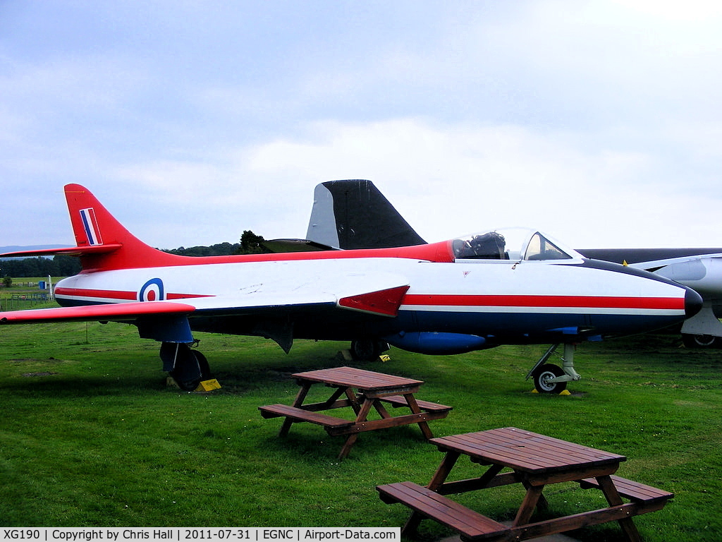 XG190, Hawker Hunter F.51 C/N 41H/680284, Displayed at the Solway Aviation Museum