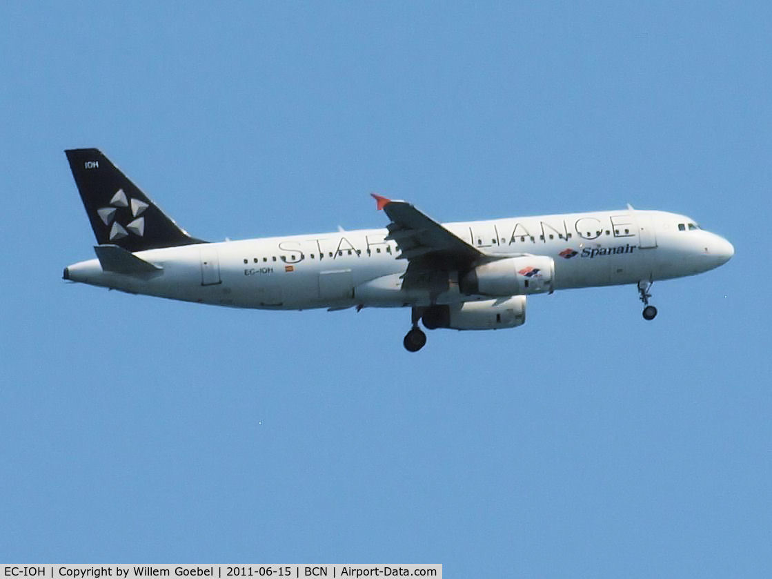 EC-IOH, 2003 Airbus A320-232 C/N 1998, Prepare for landing on Barcelona Airport