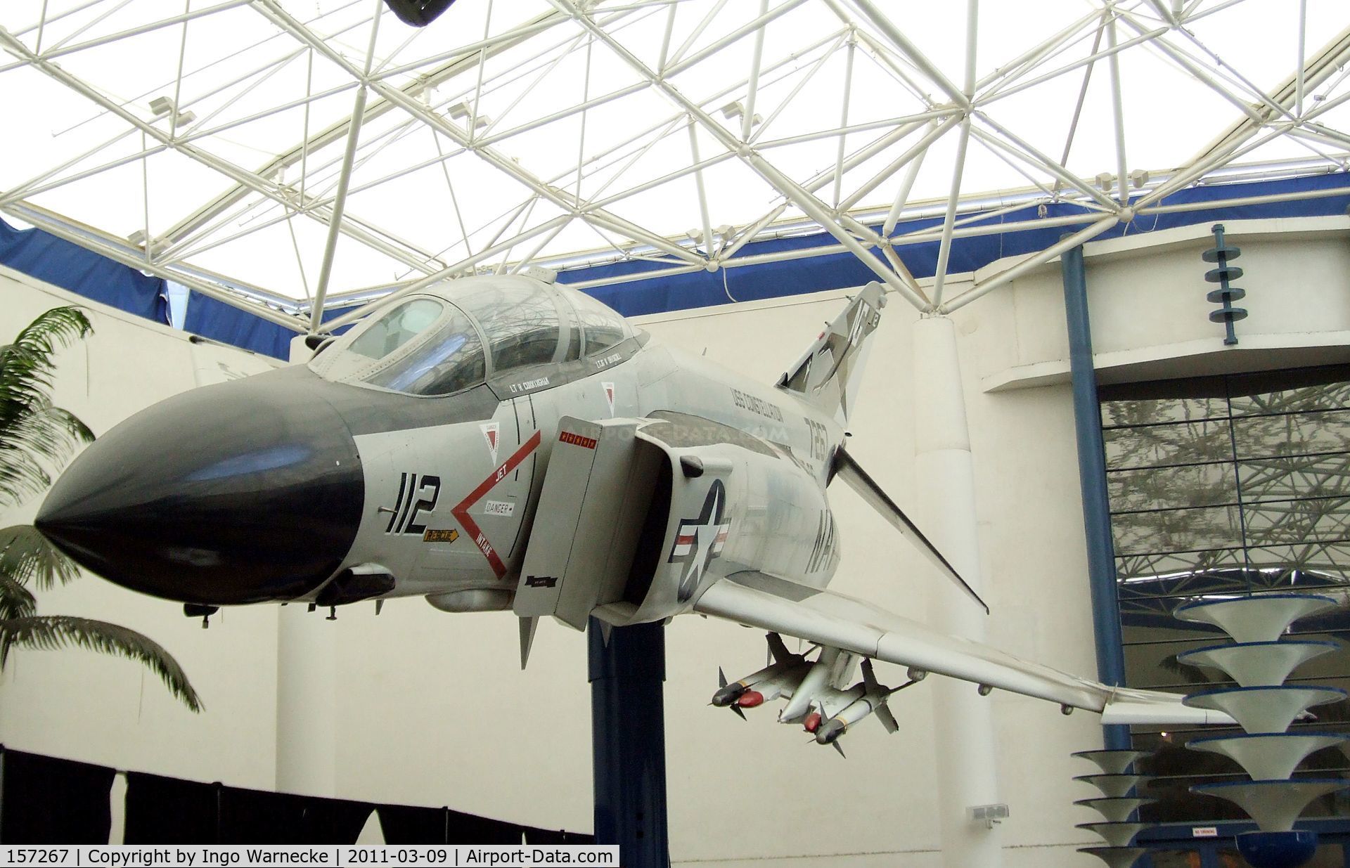 157267, McDonnell F-4J Phantom II C/N 3713, McDonnell Douglas F-4J Phantom II at the San Diego Air & Space Museum, San Diego CA