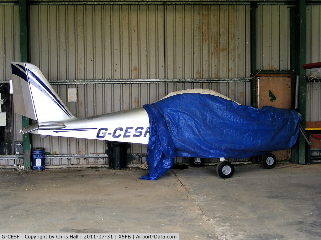 G-CESF, 2007 Aerotechnik EV-97 TeamEurostar UK C/N 3008, at Fishburn Airfield