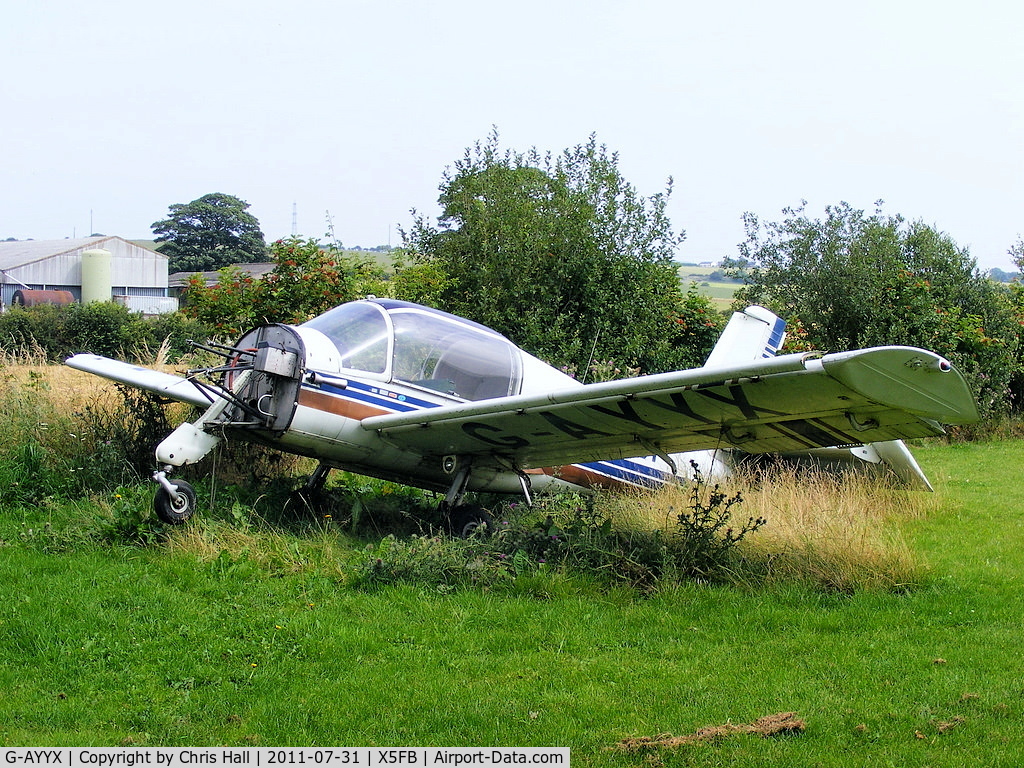 G-AYYX, 1971 Socata MS-880B Rallye Club C/N 1812, at Fishburn Airfield