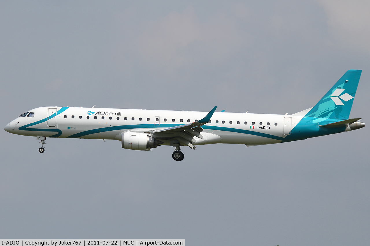 I-ADJO, 2009 Embraer 195LR (ERJ-190-200LR) C/N 19000280, Air Dolomiti