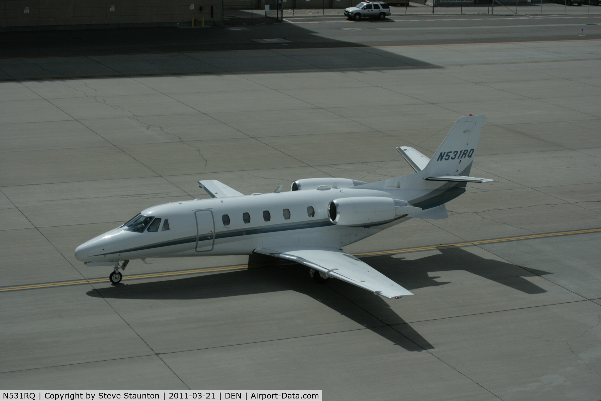 N531RQ, 2001 Cessna 560XL Citation Excel C/N 560-5184, Taken at Denver International Airport, in March 2011 whilst on an Aeroprint Aviation tour
