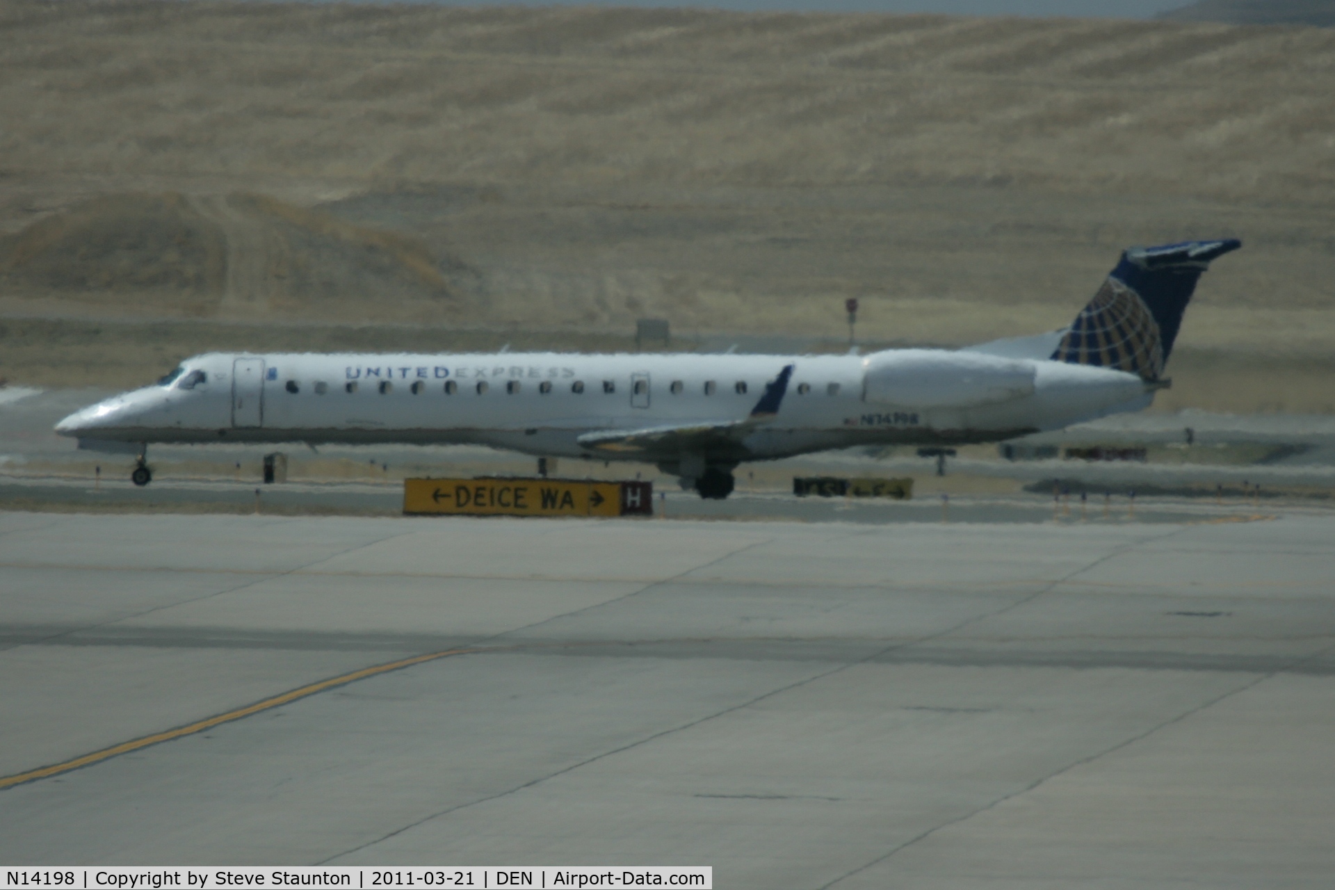 N14198, 2006 Embraer ERJ-145XR (EMB-145XR) C/N 14500951, Taken at Denver International Airport, in March 2011 whilst on an Aeroprint Aviation tour