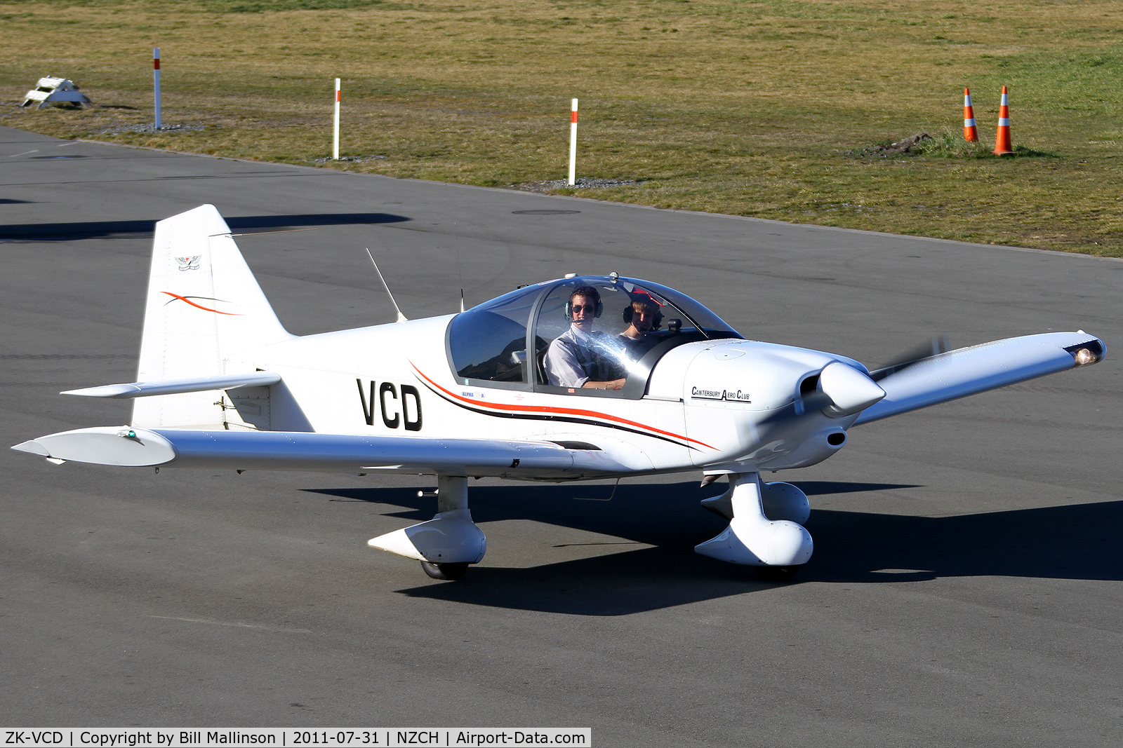 ZK-VCD, Alpha Alp C/N 160A-07006, taxi after return from training flight