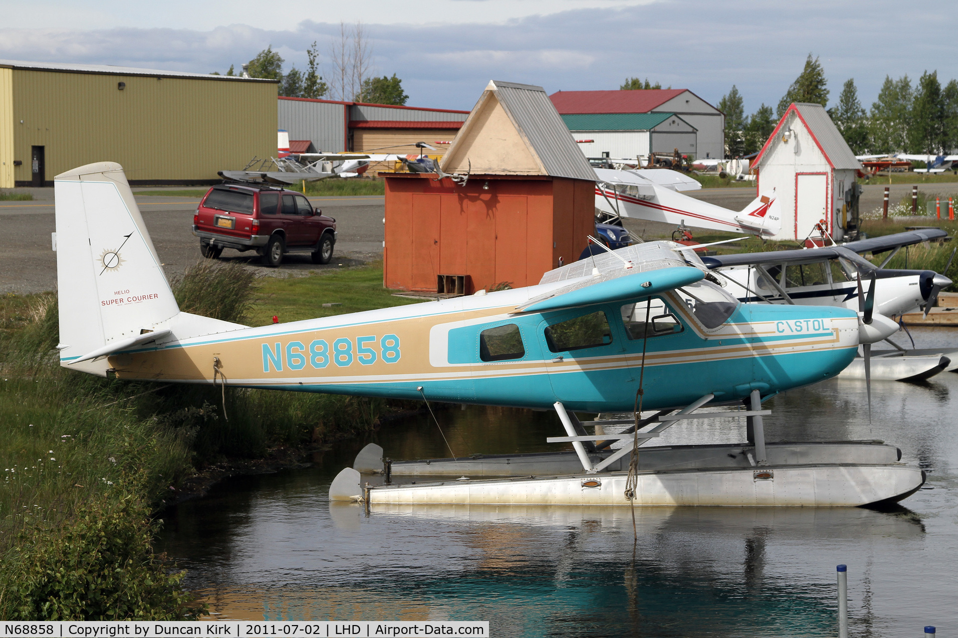 N68858, 1973 Helio H-295-1400 Super Courier C/N 1464, Helio on floats.