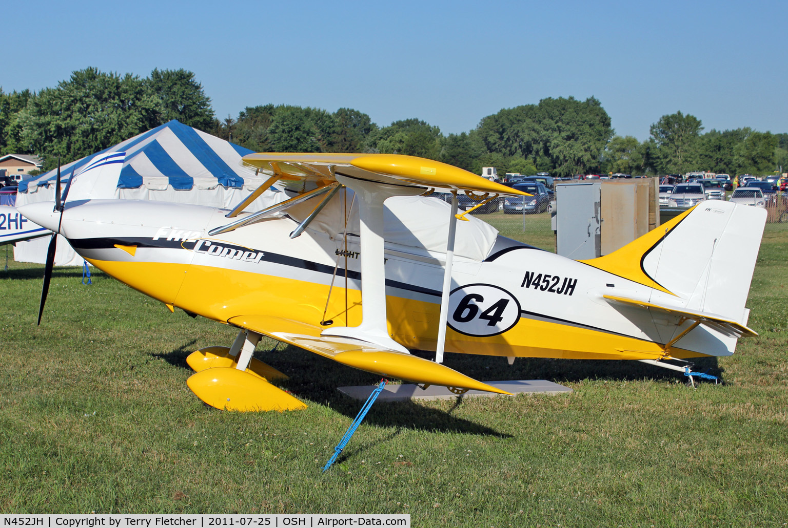 N452JH, B & F Funk FK-12 Comet C/N 012-094, Fk-lightplanes Sp Zoo FK12 COMET, c/n: 012-094 on display at 2011 Oshkosh Static Park