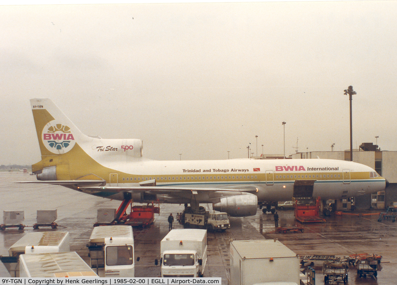 9Y-TGN, 1980 Lockheed L-1011-385-3 Tristar 500 C/N 193G-1191, BWIA