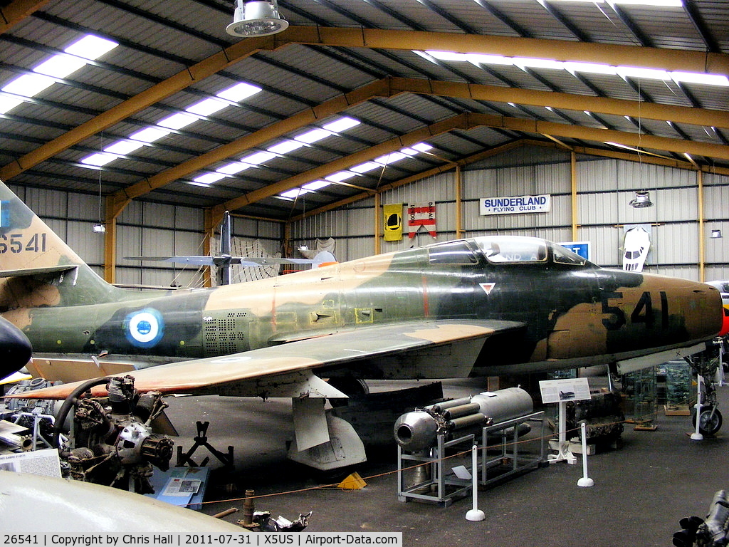 26541, Republic F-84F Thunderstreak C/N 52-6541, Displayed at the North East Aircraft Museum, Unsworth