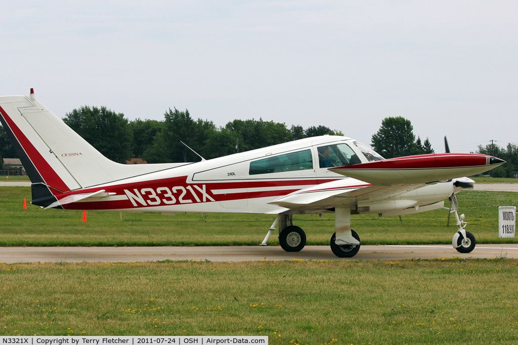 N3321X, 1967 Cessna 310L C/N 310L-0171, 1967 Cessna 310L, c/n: 310L-0171 at 2011 Oshkosh