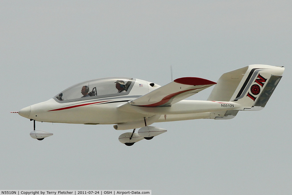 N5510N, 2007 Ion Aircraft ION 100 C/N 001, 2007 Schultz Steven R ION 100, c/n: 001 arriving at 2011 Oshkosh