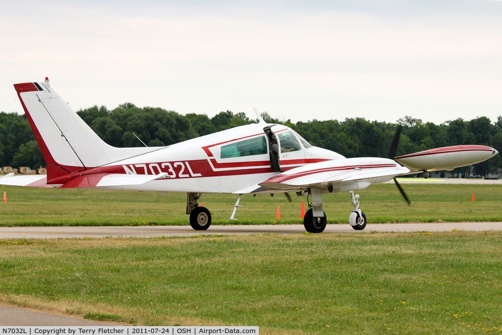 N7032L, 1966 Cessna 310K C/N 310K0132, 1966 Cessna 310K, c/n: 310K0132 at 2011 Oshkosh