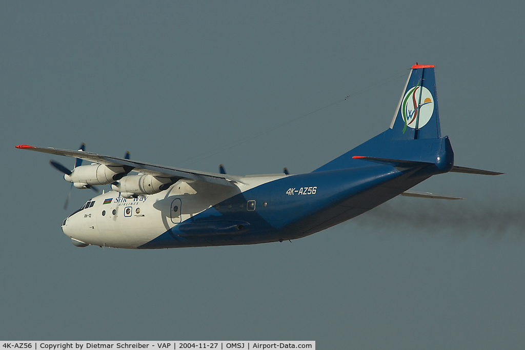 4K-AZ56, 1963 Antonov An-12BP C/N 3341209, Silkway Antonov 12