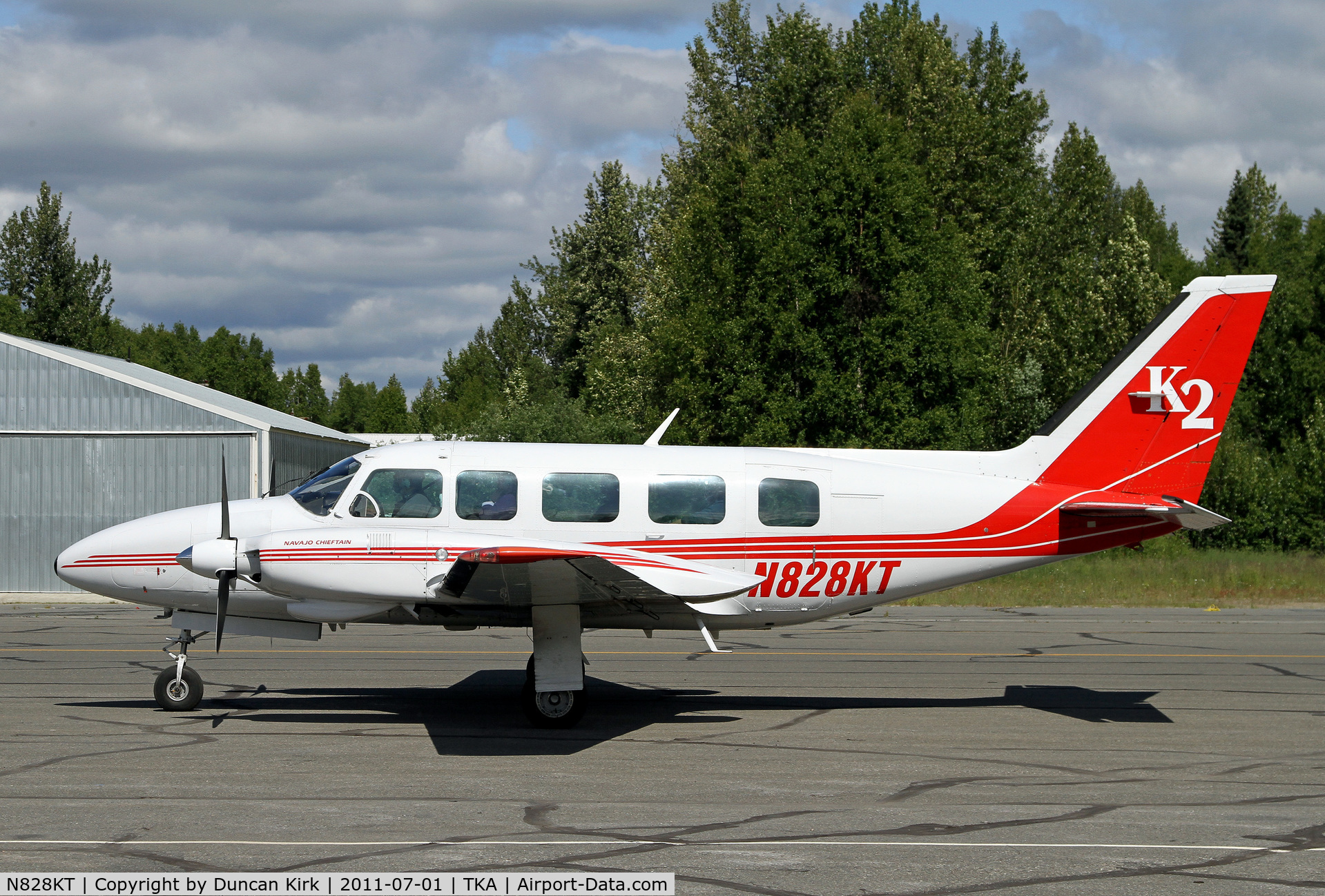N828KT, 1980 Piper PA-31-350 Chieftain C/N 318052098, K2 is extremely busy with sightseeing in the summer