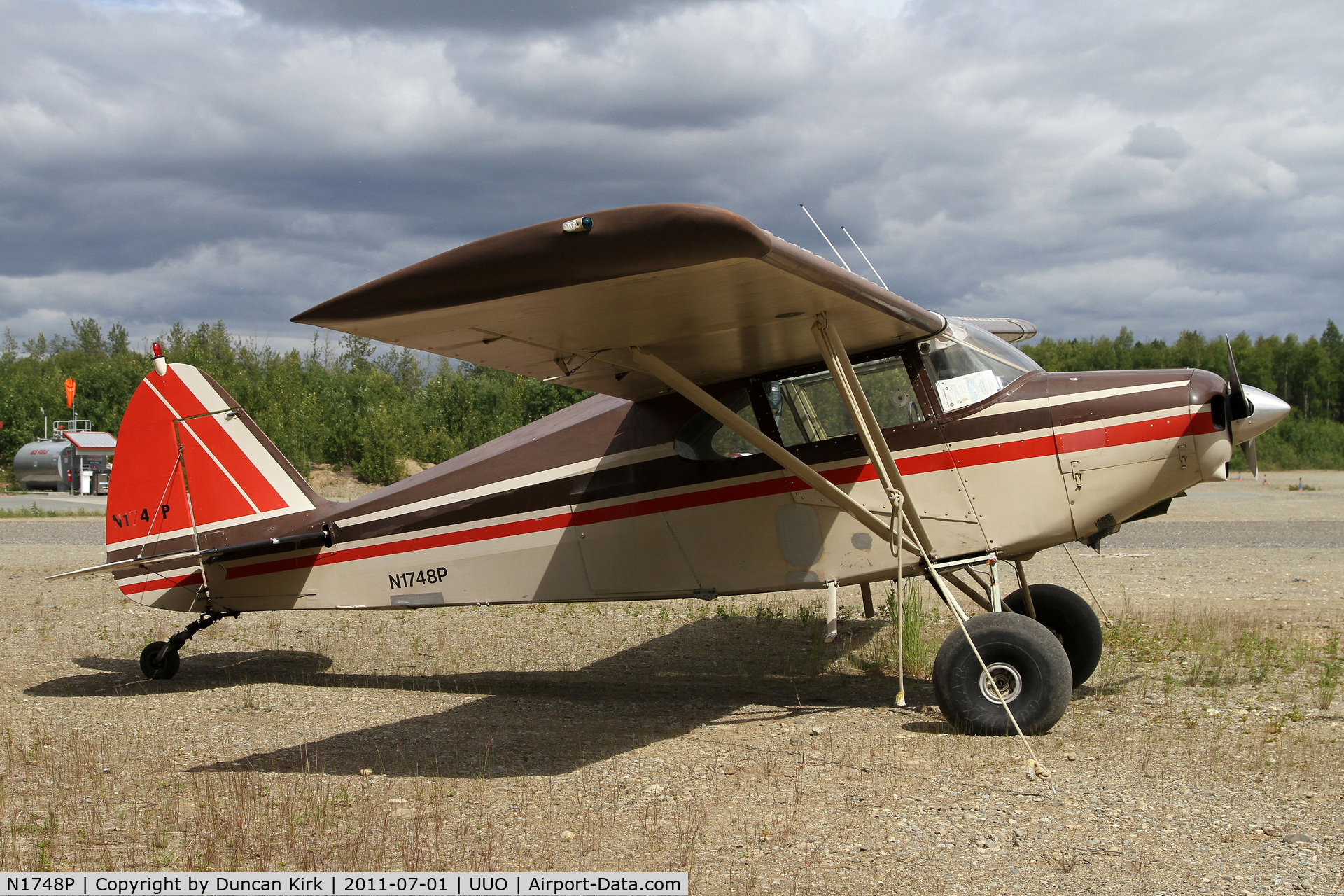 N1748P, 1954 Piper PA-22-150 Tri-Pacer C/N 22-2539, PA-22's in Alaska are all taildraggers