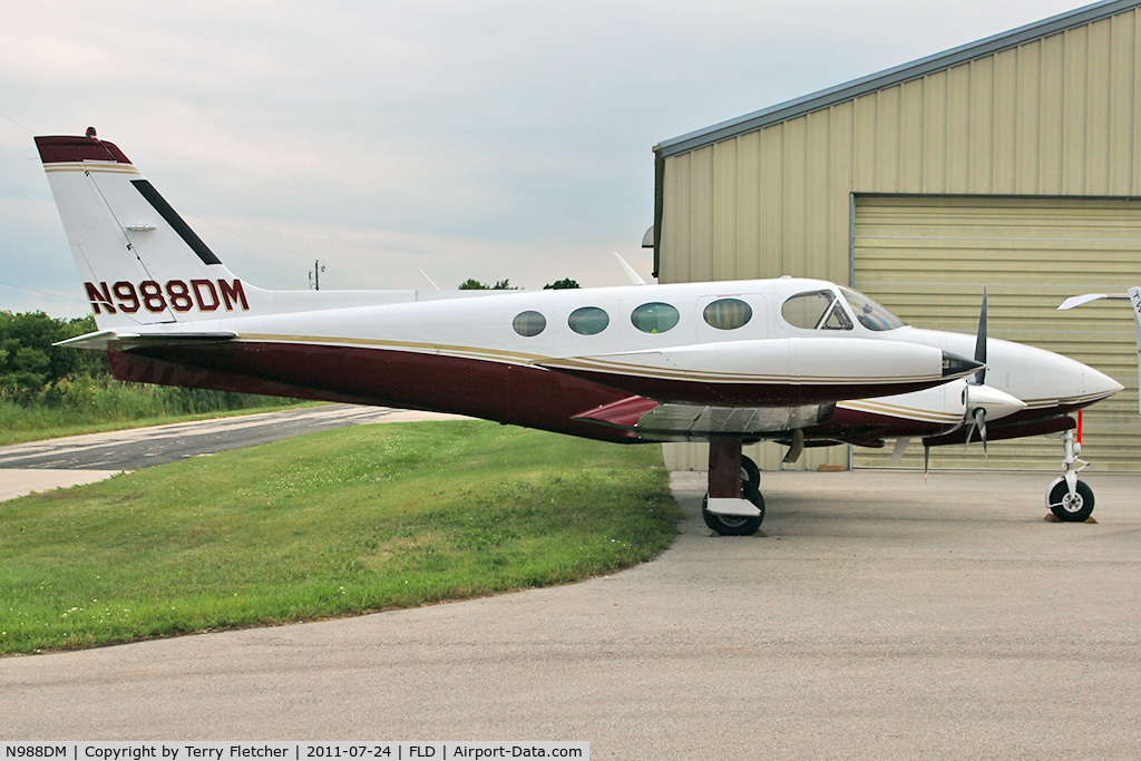 N988DM, 1981 Cessna 340A C/N 340A1244, 1981 Cessna 340A, c/n: 340A1244 at Fond du Lac