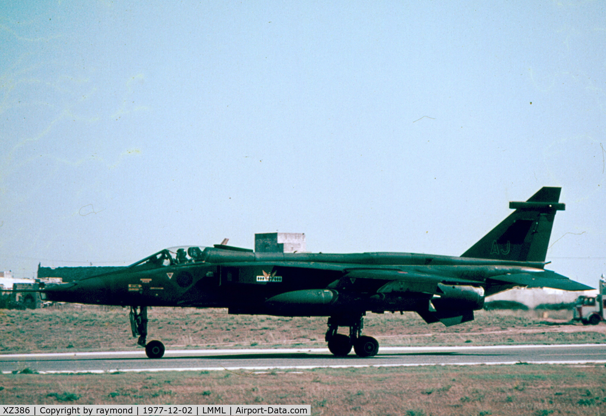 XZ386, 1977 Sepecat Jaguar GR.1 C/N S.151, Jaguar XZ386/AJ 14Sqd RAF