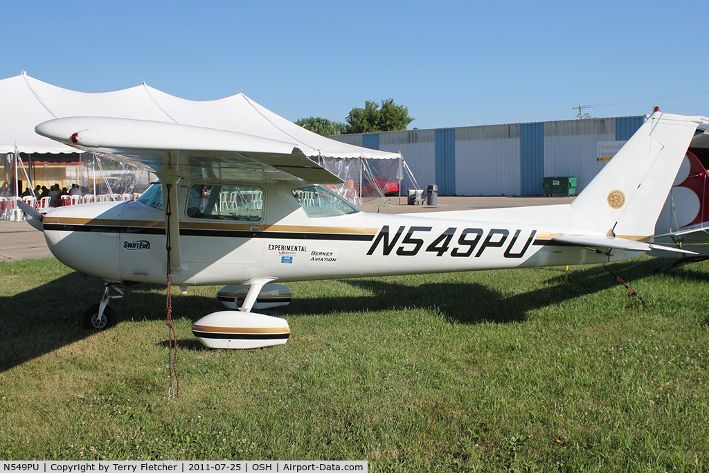 N549PU, 1976 Cessna 150M C/N 15078918, 1976 Cessna 150M, c/n: 15078918 on display at 2011 Oshkosh