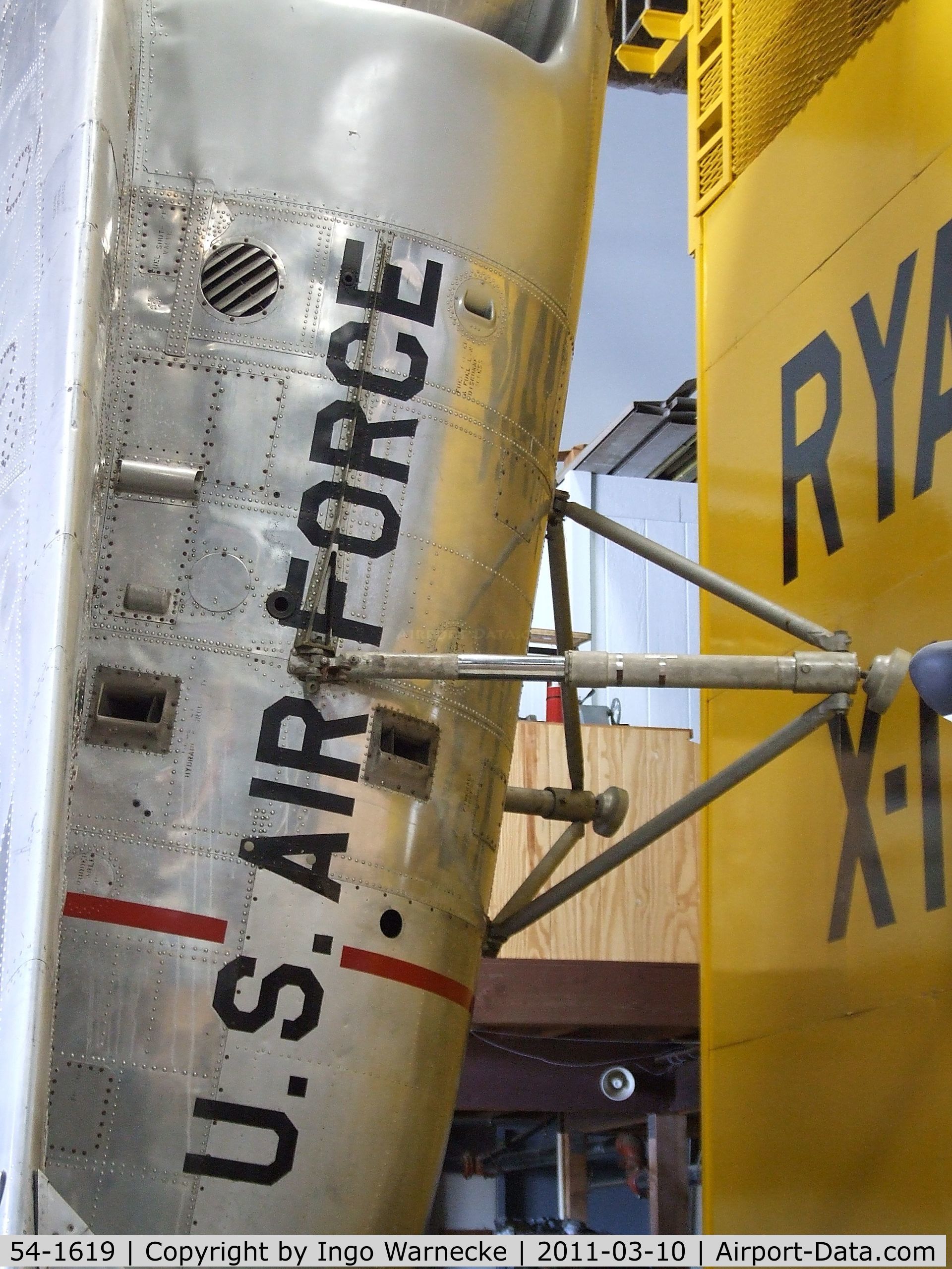 54-1619, 1954 Ryan X-13A-RY Vertijet C/N Not found 54-1619, Ryan X-13A Vertijet at the San Diego Air & Space Museum's Gillespie Field Annex, El Cajon CA