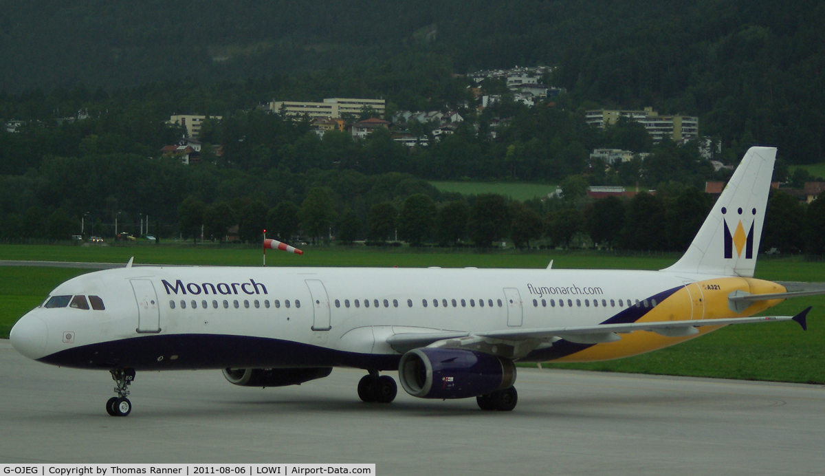 G-OJEG, 1999 Airbus A321-231 C/N 1015, Monarch Airbus A321