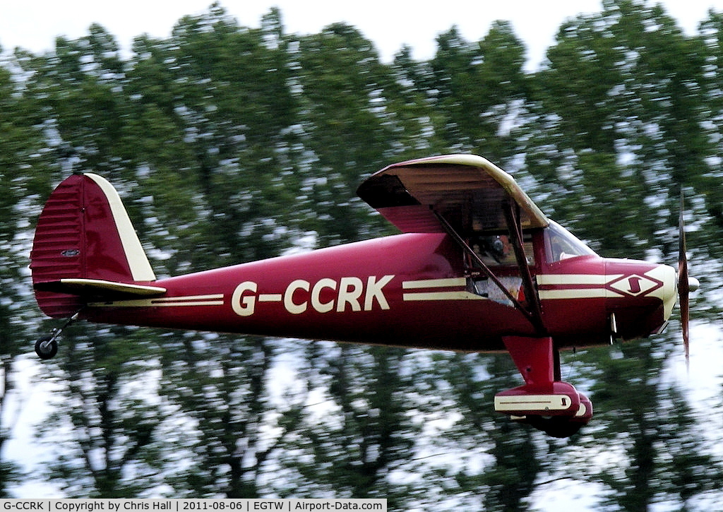 G-CCRK, 1946 Luscombe 8A C/N 3186, at the Luscombe fly-in at Oaksey Park