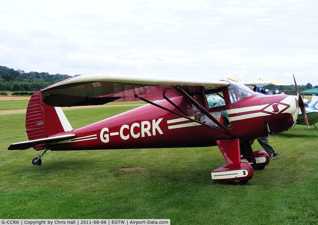 G-CCRK, 1946 Luscombe 8A C/N 3186, at the Luscombe fly-in at Oaksey Park