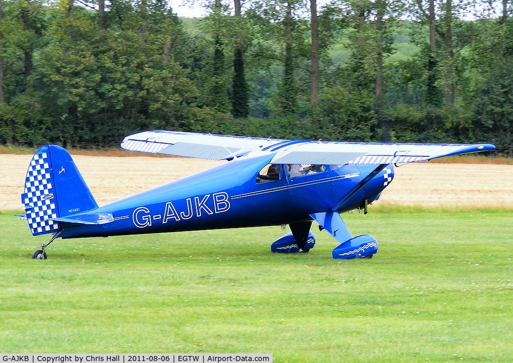 G-AJKB, 1946 Luscombe 8E Silvaire C/N 3058, at the Luscombe fly-in at Oaksey Park