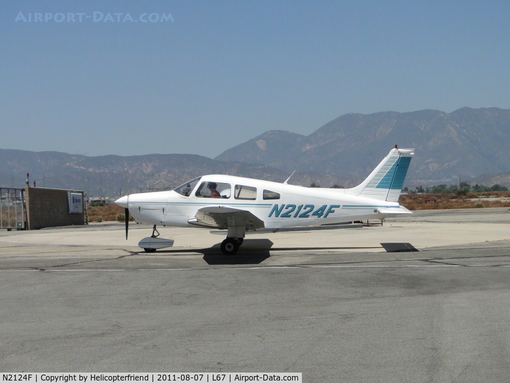 N2124F, 1978 Piper PA-28-161 C/N 28-7916173, Just finished re-fueling and taxiing to runway 24 for take off