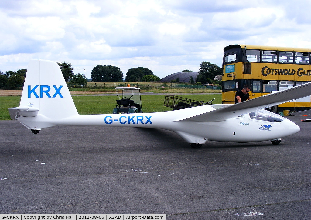 G-CKRX, 2008 PZL-Swidnik PW-6U C/N 78.04.08, at the Cotswold Gliding Club, Aston Down