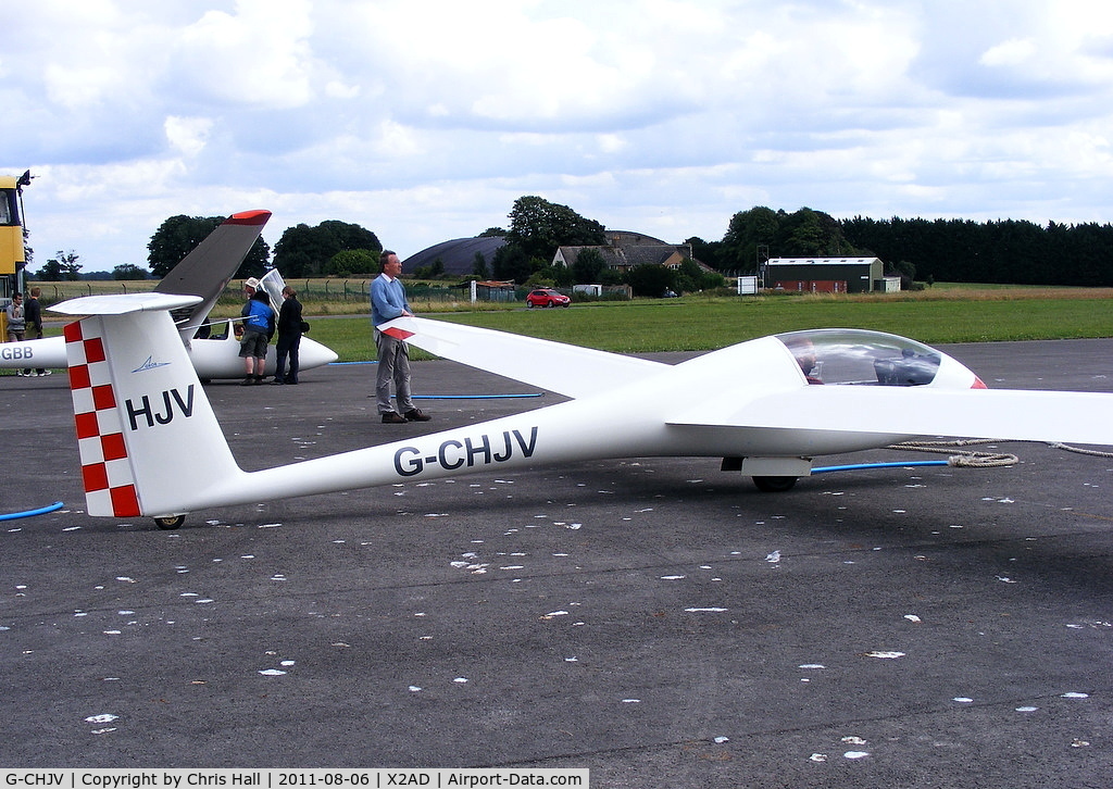 G-CHJV, 1975 Grob G-102 Astir CS C/N 1007, at the Cotswold Gliding Club, Aston Down