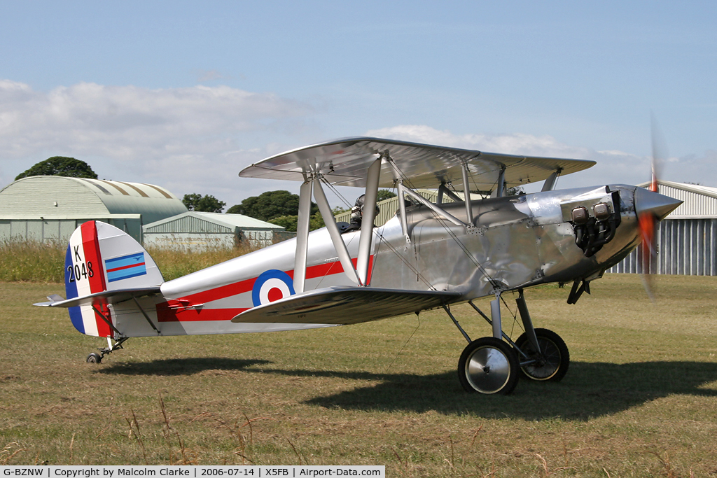 G-BZNW, 2003 Isaacs Fury II C/N PFA 011-13402, Isaacs Fury II at Fishburn Airfield, July 2006.