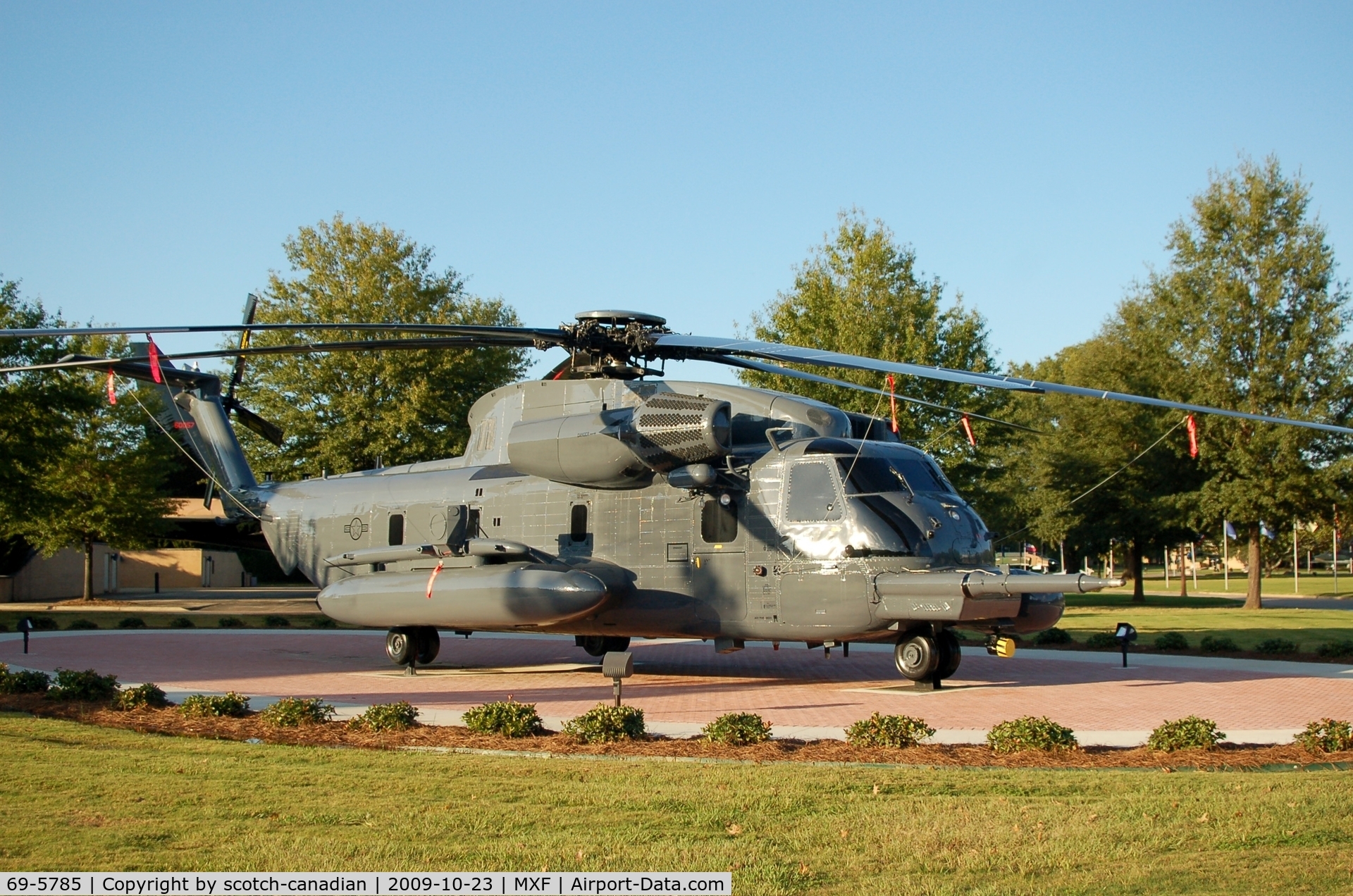 69-5785, 1969 Sikorsky MH-53M Pave Low IV C/N 65-240, 1969 Sikorsky HH-53C Super Jolly Green Giant Helicopter on display at Maxwell AFB, Montgomery, AL Helicopter on display at Maxwell AFB, Montgomery, AL