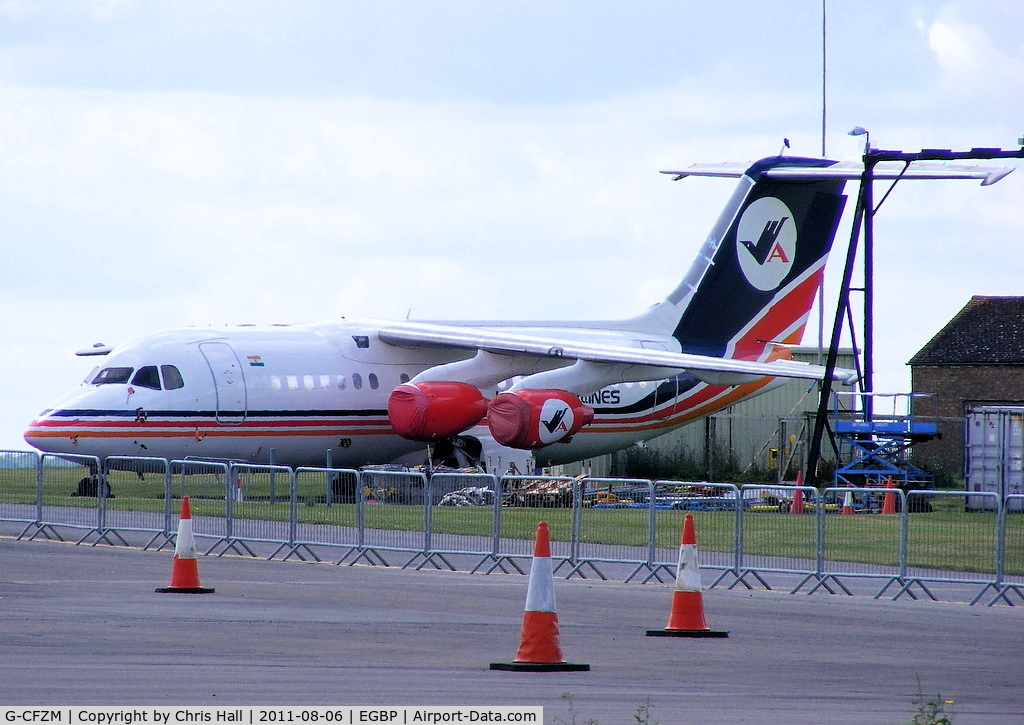 G-CFZM, 1996 British Aerospace Avro 146-RJ85 C/N E2299, still waiting to be delivered to Jagson Airlines as VT-JJC