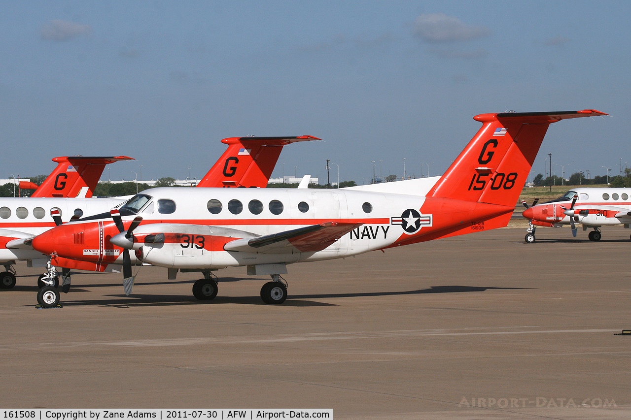 161508, Beech TC-12B Huron C/N BJ-56, At Alliance Airport -Tropical Storm Don evac from NAS Corpus Christie