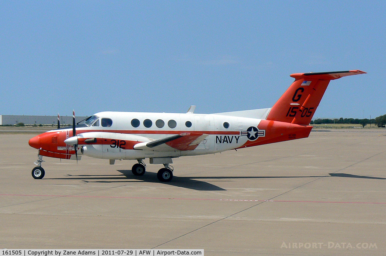 161505, Beech UC-12B Huron C/N BJ-53, At Alliance Airport -Tropical Storm Don evac from NAS Corpus Christie