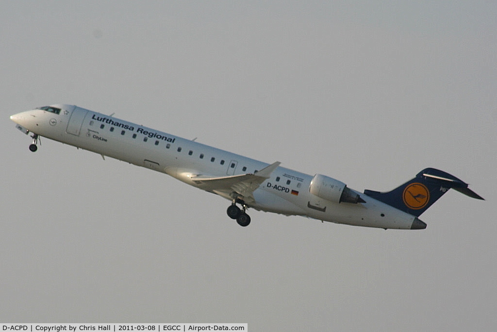 D-ACPD, 2001 Canadair CRJ-701ER (CL-600-2C10) Regional Jet C/N 10015, Lufthansa CityLine