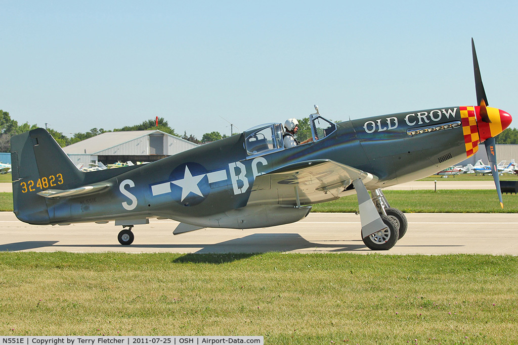 N551E, 1943 North American P-51B-1NA Mustang C/N 102-24700, North American P-51B, c/n: 43-12252 Con Number 102-24700 at 2011 Oshkosh