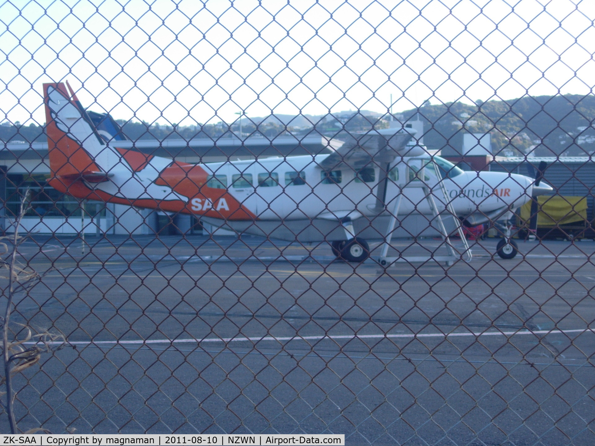 ZK-SAA, Cessna 208B Grand Caravan C/N 208B0862, Followed me from Blenheim into Wellington.
