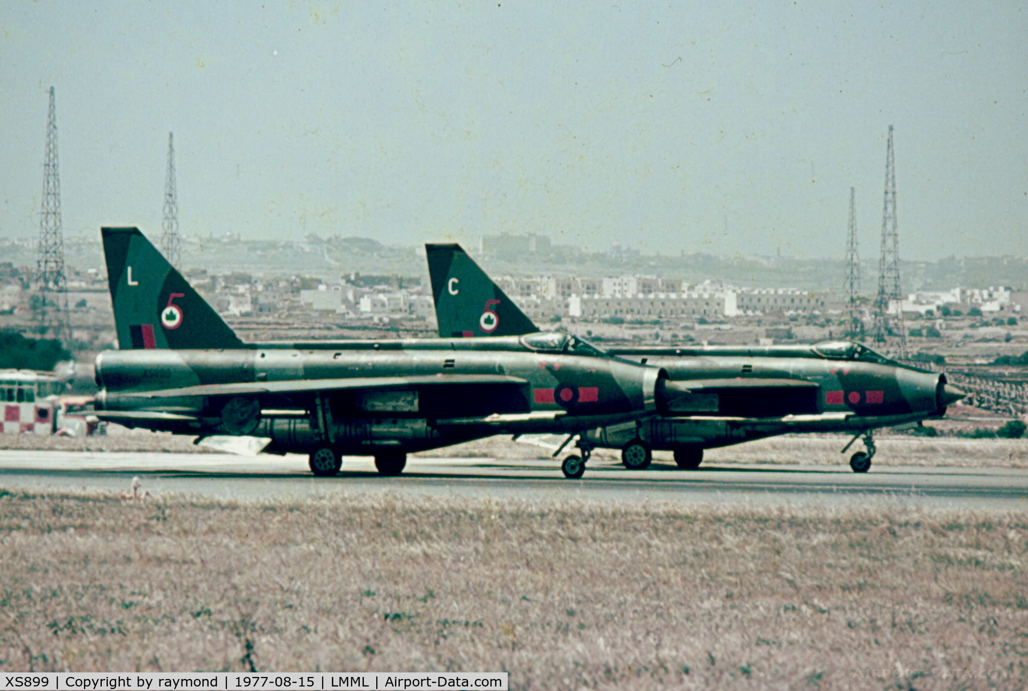 XS899, 1966 English Electric Lightning F.6 C/N 95245, Lightning F6s XS899/L and XS919/C 5Sqd RAF