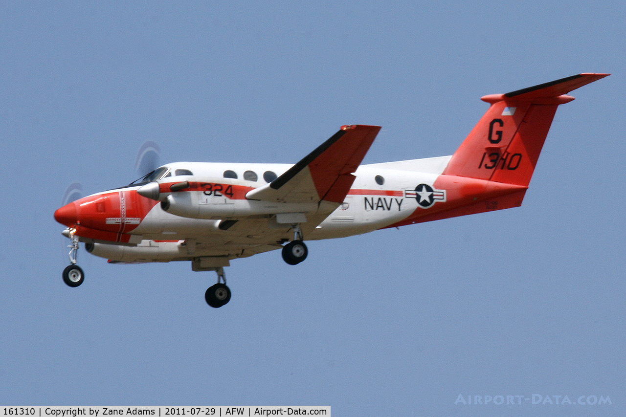 161310, Beech TC-12B Huron C/N BJ-27, At Alliance Airport -Tropical Storm Don evac from NAS Corpus Christie