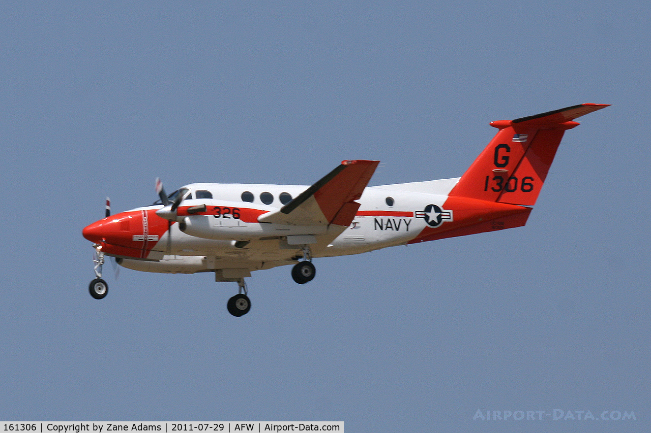 161306, Beech TC-12B Huron C/N BJ-23, At Alliance Airport -Tropical Storm Don evac from NAS Corpus Christie