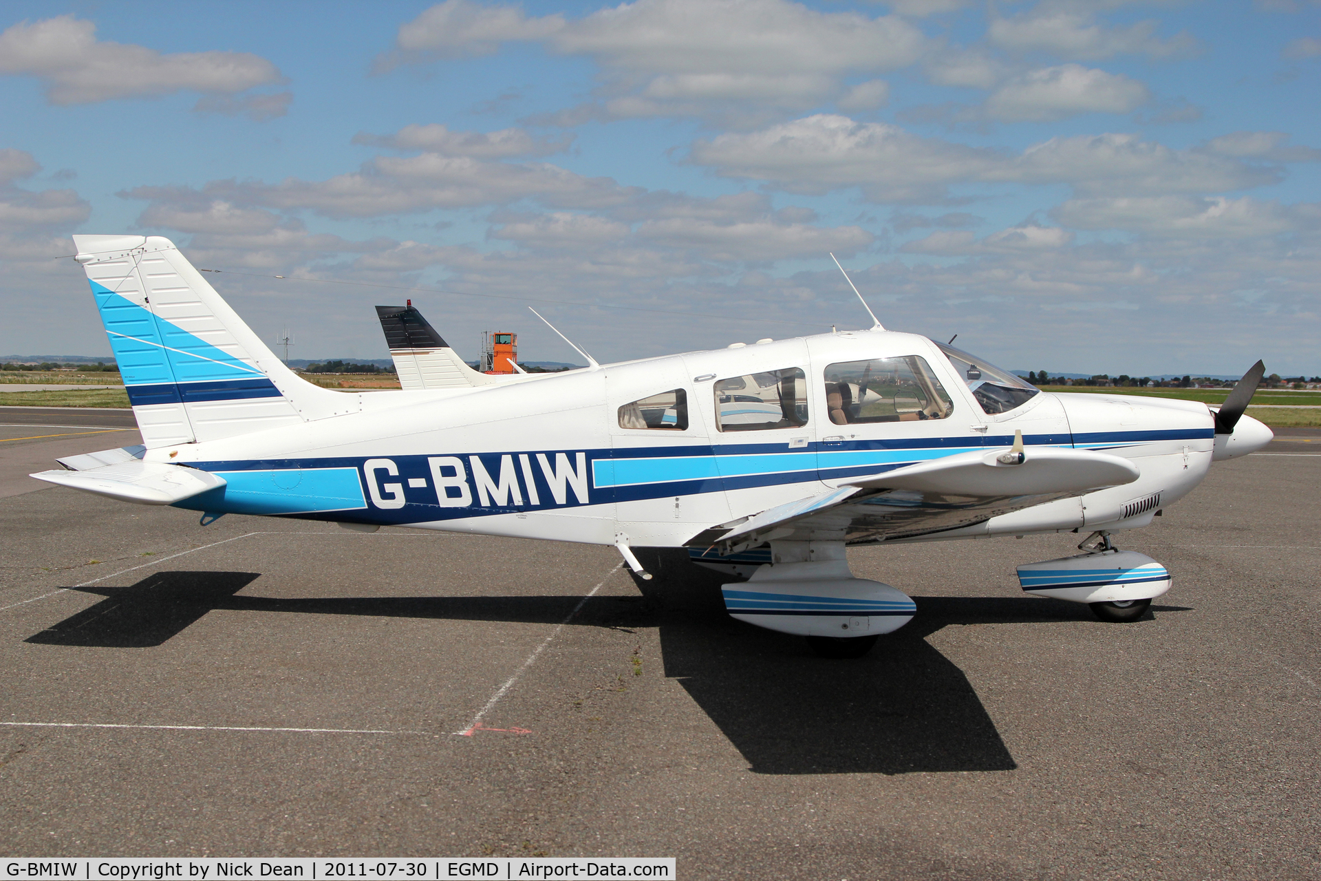 G-BMIW, 1981 Piper PA-28-181 Cherokee Archer II C/N 28-8190093, EGMD/LYX
