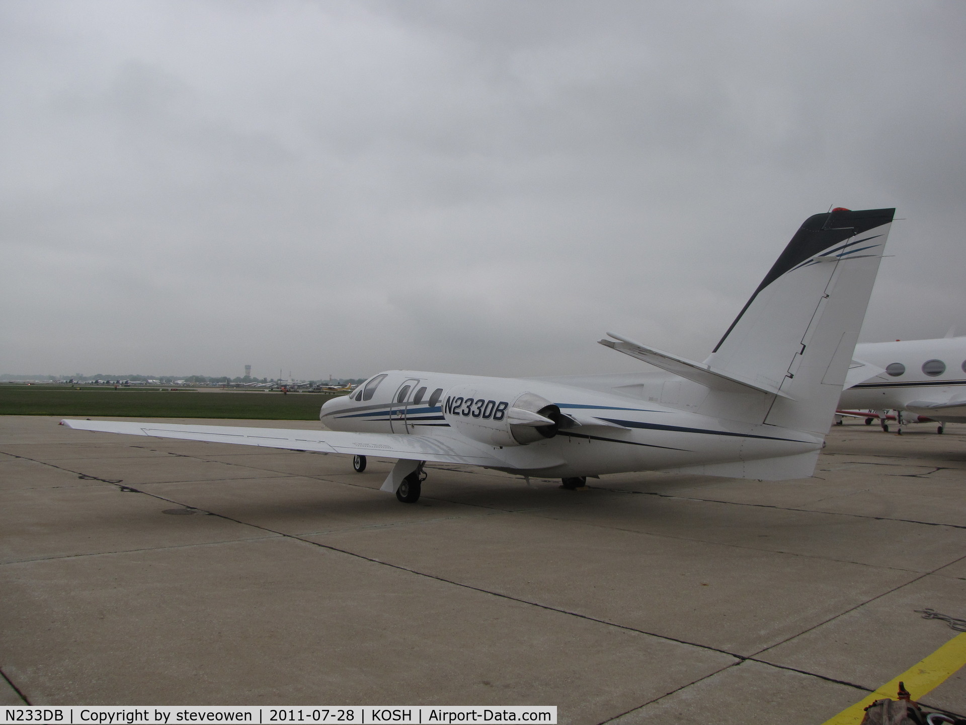 N233DB, 1974 Cessna 500 Citation C/N 500-0158, Orion Ramp during EAA2011
