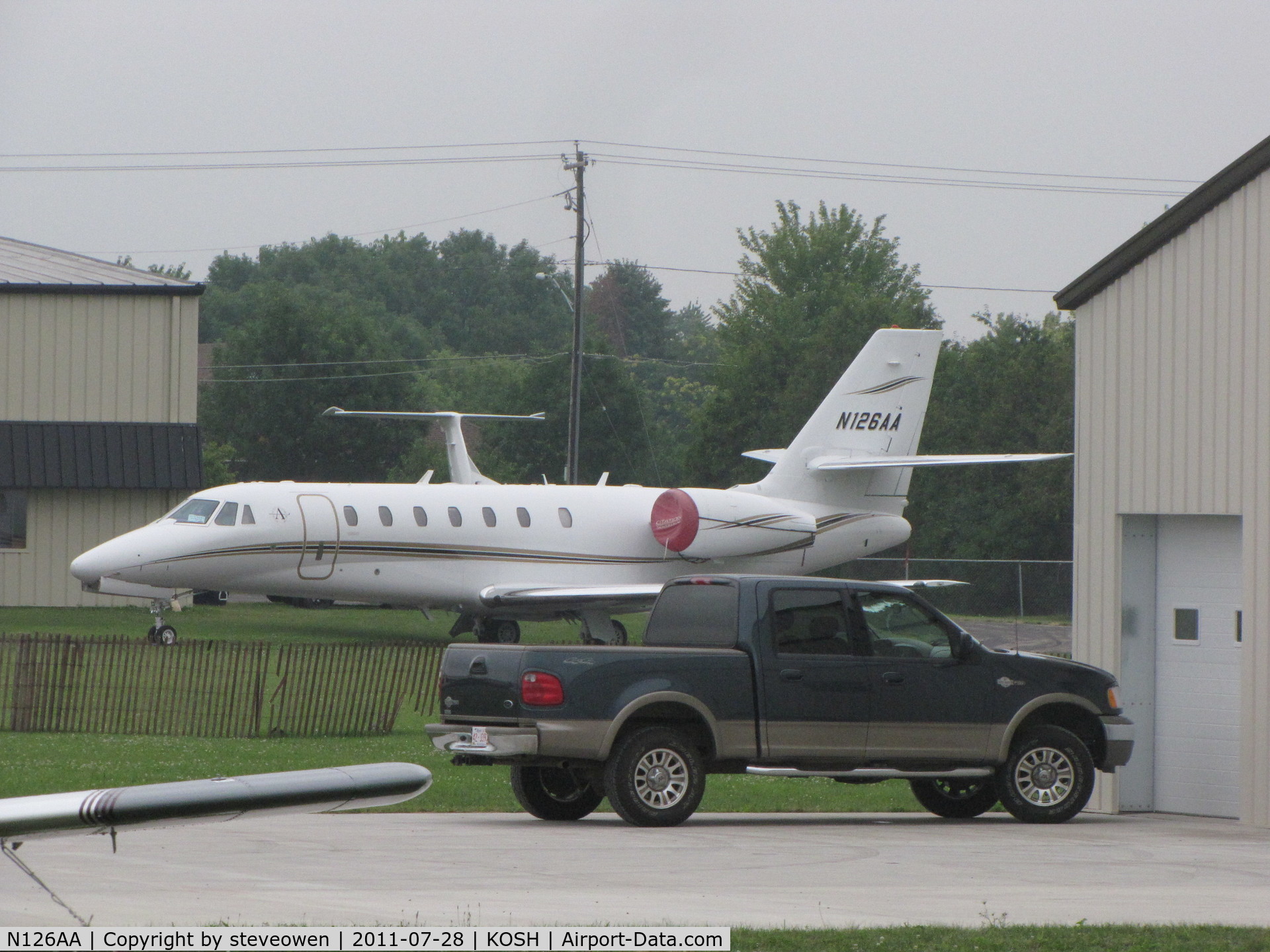 N126AA, 2005 Cessna 680 Citation Sovereign C/N 680-0037, parked at the 