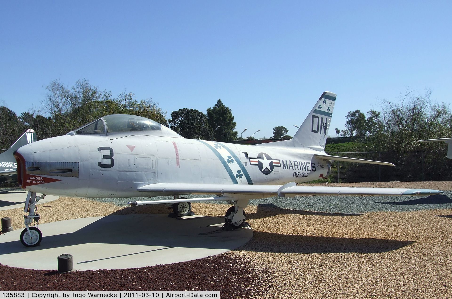 135883, North American F-1C Fury C/N 194-110, North American FJ-3 / F-1C Fury at the Flying Leatherneck Aviation Museum, Miramar CA